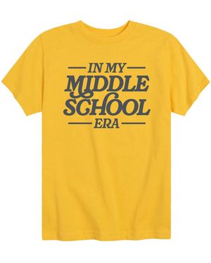 Hybrid Instant Message Boys' 8-20 In My Middle School Era Short-sleeve Graphic T-shirt - Yellow