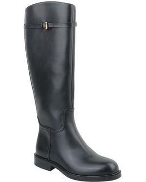 Giani Bernini Genniee Riding Round Toe Boots - Black