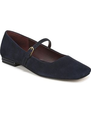 Franco Sarto Tinsley Square Toe Mary Jane Flats - Blue