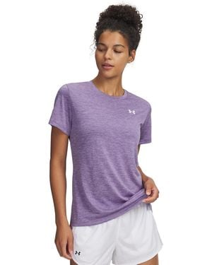 Under Armour Tech Twist Short Sleeve Luxe - Purple