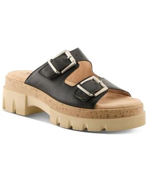 Spring Step Marbello Wedge Sandal - Black
