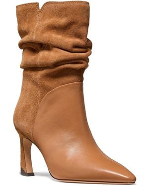 Kate Spade Viv Slouchy Zipper Tall Booties - Brown