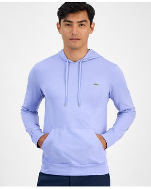 Lacoste Hoodie Jersey Long Sleeve Tee Shirt - Blue