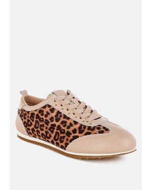 Rag & Co Narati Print Real Leather Sneakers - Multicolor