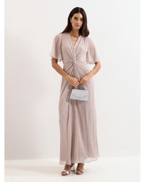 Phase Eight Dorinda Twist Front Maxi Dress - Pink