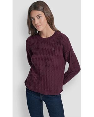DKNY Crewneck Sweater - Purple