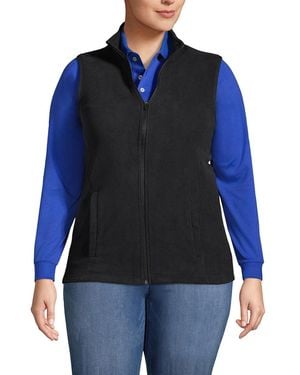 Lands' End Thermacheck 100 Fleece Vest - Black