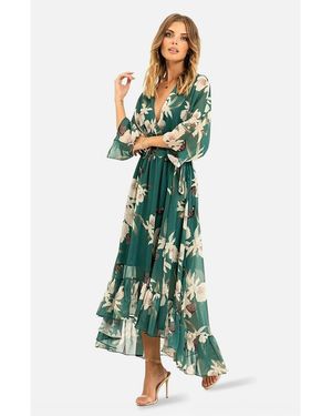 Yumi' Sleeve Dress - Green