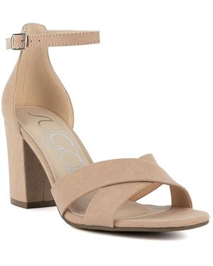 Sugar Machellie Block Heel Dress Sandals - Metallic