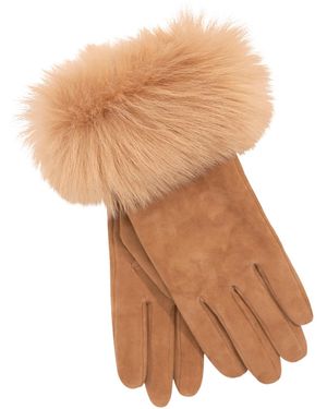 Ralph Lauren Toscana Suede Gloves - Natural