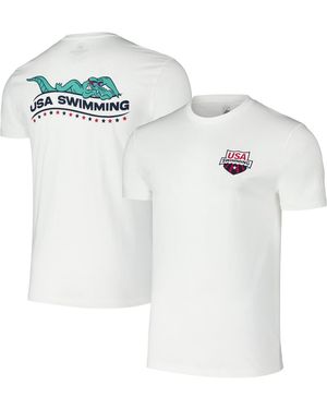 Flomotion And Usa Swimming Later Gator T-shirt - White