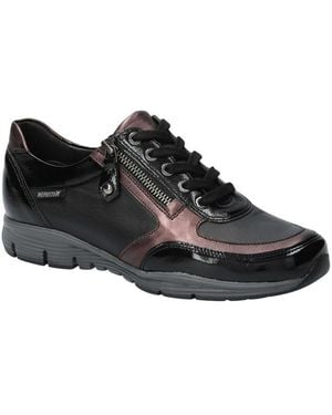 Mephisto Patent Leather Sneaker - Black