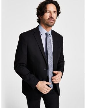Kenneth Cole Techni-cole Suit Separate Slim-fit Suit Jacket - Black