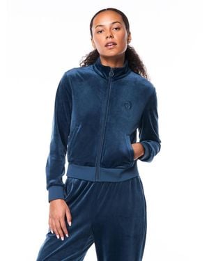 Sergio Tacchini Nuvola Velour Track Jacket - Blue