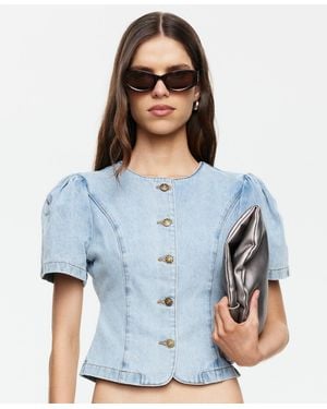 Lioness Femme Crewneck Blouse - Blue