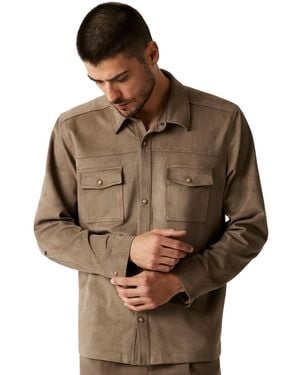 Guess Zion Regular-fit Shirt Jacket - Brown