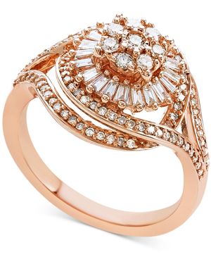 Promised Love Diamond Starburst Cluster Ring (1/2 Ct. T.w. - Pink