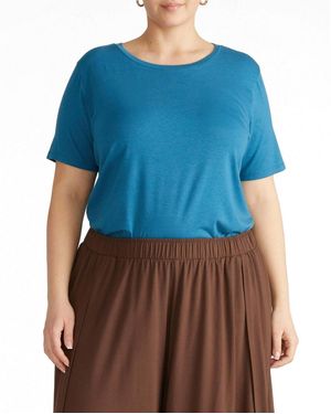 UNIVERSAL STANDARD Plus Size Tee Rex - Blue