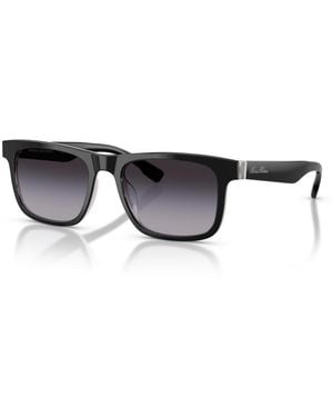 Brooks Brothers B By Rectangle Gradient Sunglasses Bb5064u - Black