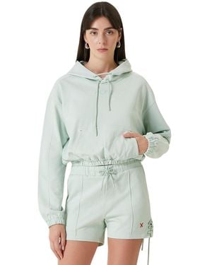 Pcfg Free Heaven Crop Hoodie - Green