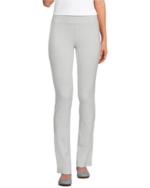 Lands' End Starfish Mid Rise Slim Leg Pants - Gray