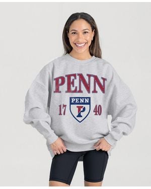 Gameday Couture Pennsylvania Quakers Premium Fleece Pullover Sweatshirt - Gray