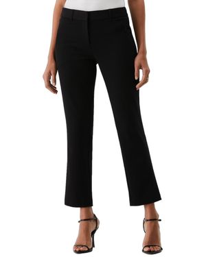 Rafaella Petite Straight Leg Ankle Pants - Black