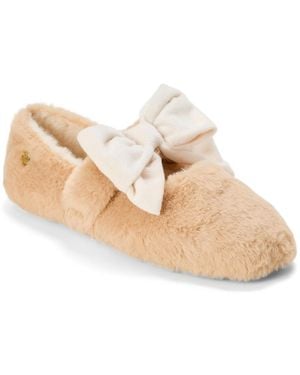 Dearfoams Maryanne Luxe Teddy Maryjane - Natural