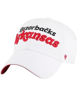 '47 Arkansas Razorbacks Pensacola Clean Up Adjustable Hat - White
