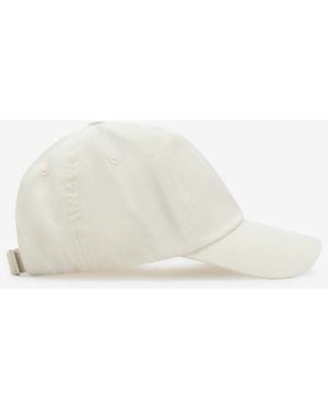 Mango Cotton Visor Hat - White