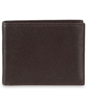 Cole Haan Pebbled-leather Bifold Wallet - Black