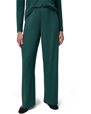 Donna Karan Wide-leg Flat Front Pull-on Pants - Green