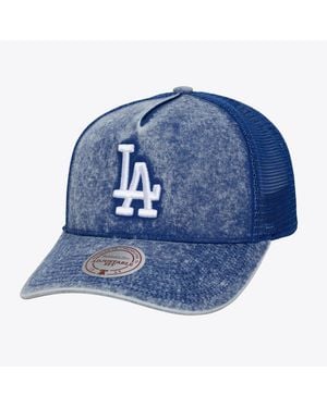 Mitchell & Ness And Los Angeles Dodgers Gameday Adjustable Trucker Hat - Blue