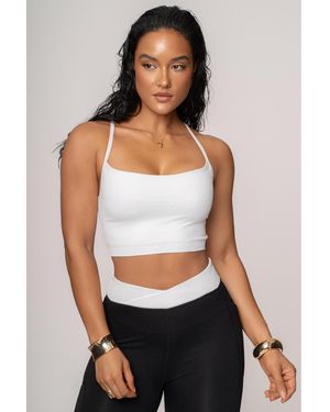 JLUXLABEL Active Crop Top - Gray