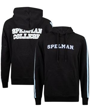 FISLL Spelman College Jaguars Oversized Stripes Pullover Hoodie - Black