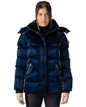Woodpecker Bumnester Quilted Coat - Blue
