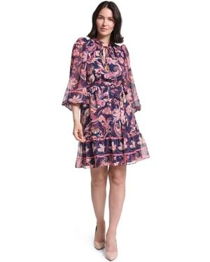Jessica Howard Tie-neck Dress - Red