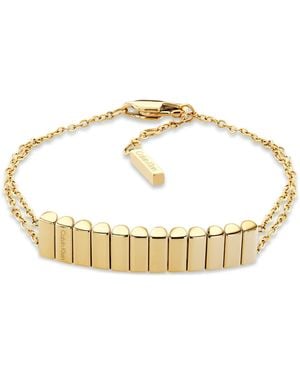 Calvin Klein Modern Repetition Tone Stainless Steel Bracelet - Metallic