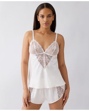 B.tempt'd By Wacoal Camisole Flared Bodice Bra - White