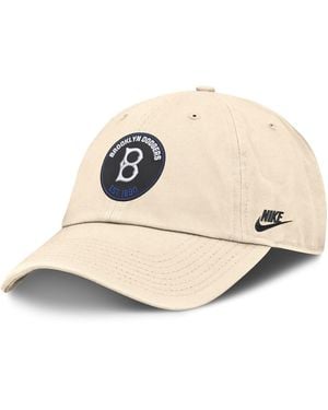 Nike Brooklyn Dodgers Cooperstown Collection Club Adjustable Hat - Natural
