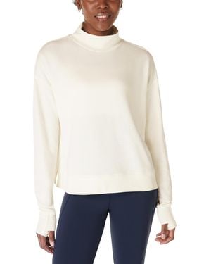 Sweaty Betty After Class Funnel-neck Sweatshirt - White