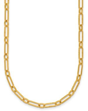 Macy's Paperclip Chain Necklace - Metallic