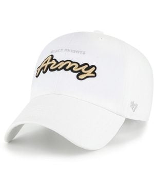'47 Army Black Knights Trendy Script Clean Up Adjustable Hat - White