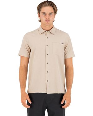 Hurley Phantom Flow Rincon Short-sleeve Shirt - Natural