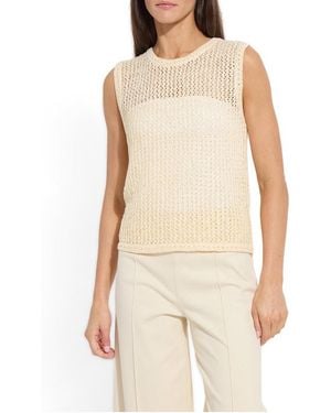 Lyssé Avery Sequined Crocheted Tank Top - Natural