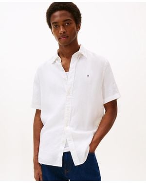 Tommy Hilfiger Pigment-dyed Linen Shirt - White