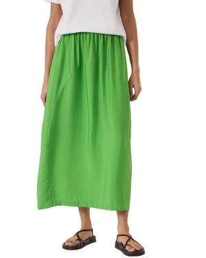 Hush Liddie Air Flow Barrel Midi Skirt - Green