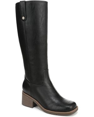 Dr. Scholls Joplin Block Heel Riding Tall Boots - Black