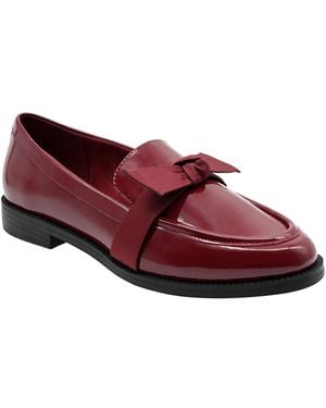 On 34th Kasandra Bow Loafers - Red