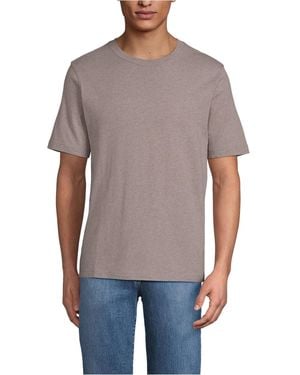 Lands' End Super-t Short Sleeve T-shirt - Gray